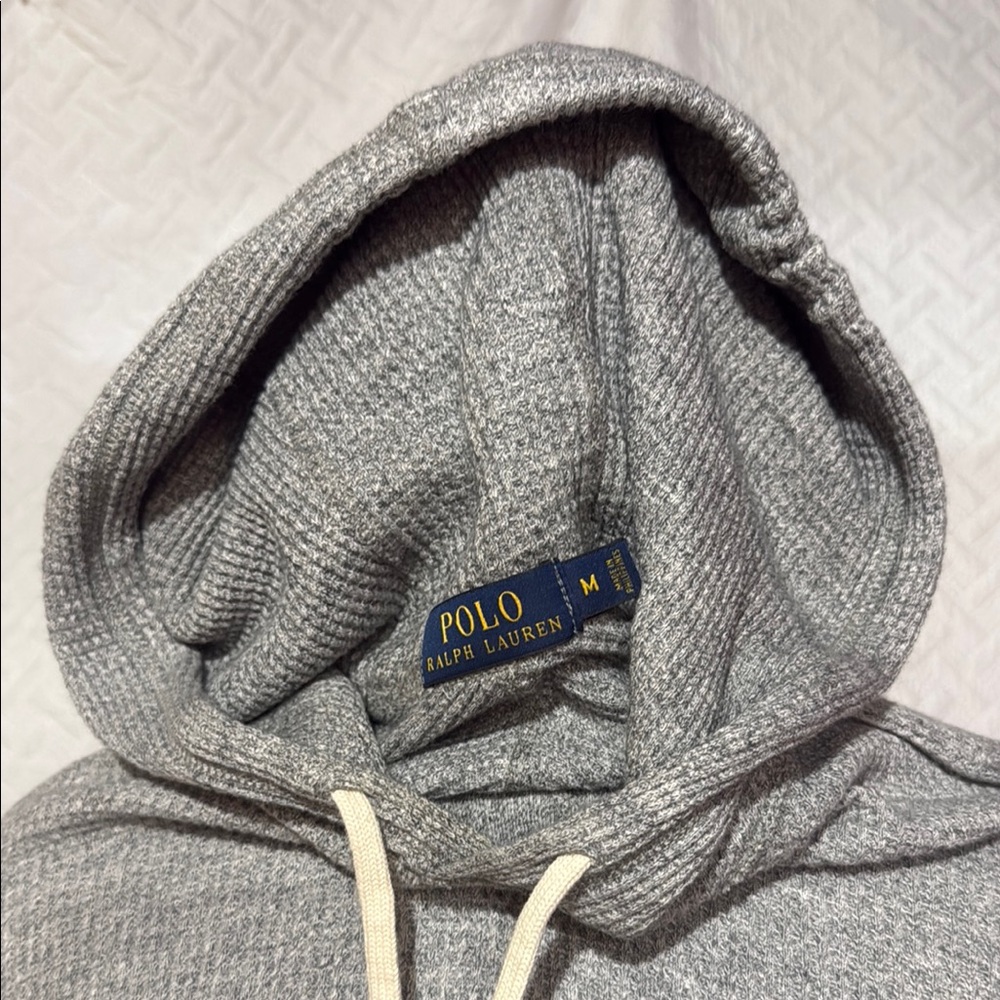 Polo by Ralph Lauren Charcoal Hooded Sweatshirt - Picture 3 of 3